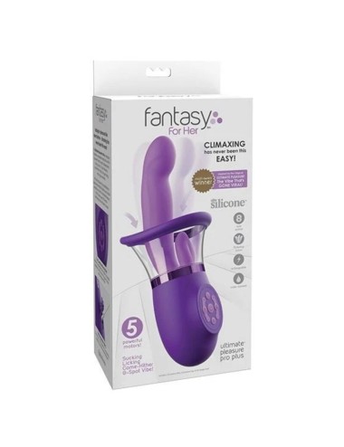 FANTASY FOR HER - VIBRATORE A CONIGLIO ULTIMATE PLEASURE PRO PLUS VIOLA 20,3 CM
