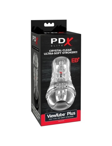 PDX ELITE - VIEWTUBE PLUS TRASPARENTE CON IMPUGNATURA EZ-GRIP, 21 CM