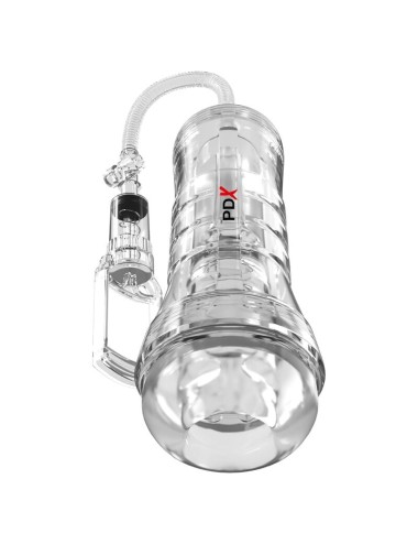 PDX ELITE - ASPIRATORE A TUBO DI VISTA XXL TRASPARENTE CON POMPA DI ASPIRAZIONE 27