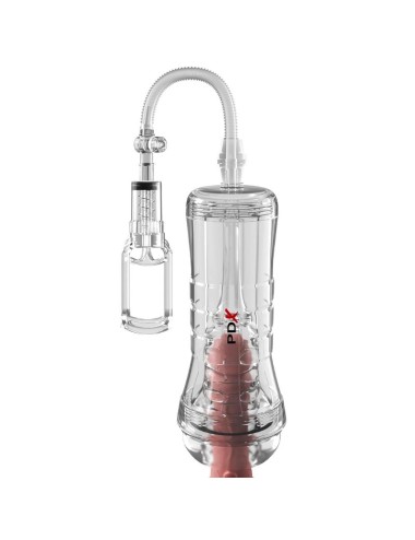 PDX ELITE - ASPIRATORE A TUBO DI VISTA XXL TRASPARENTE CON POMPA DI ASPIRAZIONE 27