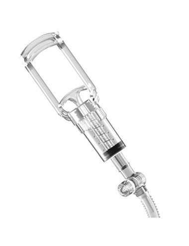 PDX ELITE - ASPIRATORE A TUBO DI VISTA XXL TRASPARENTE CON POMPA DI ASPIRAZIONE 27,3 CM
