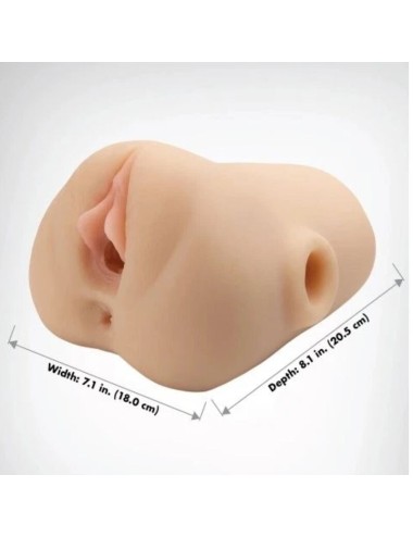 PDX PLUS - VAGINA REALISTICA, SPUNTATORE, STRIZZATORE, STROFINATORE, 18 CM