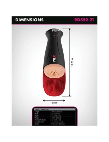 PDX ELITE - FUCK-O-MATIC PRO XL MASTURBATORE AUTOMATICO 42 CM