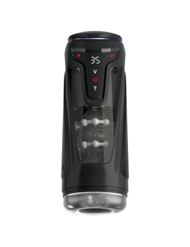 PDX ELITE - MOTO-BATOR PRO MASTURBATORE AUTOMATICO VIBRANTE E RISCALDANTE CON PROTEZIONE