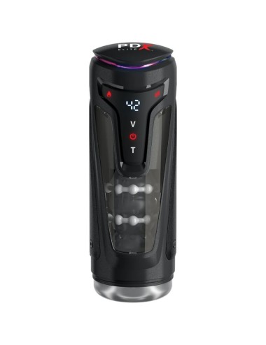 PDX ELITE - MOTO-BATOR PRO MASTURBATORE AUTOMATICO VIBRANTE E RISCALDANTE CON PROTEZIONE