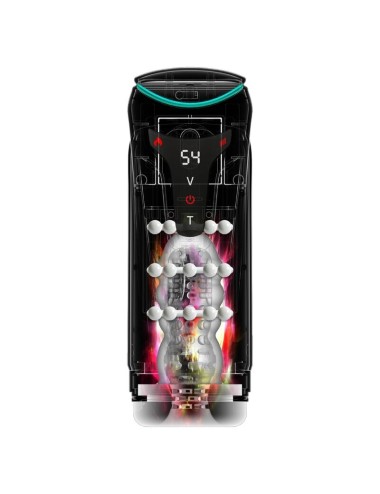 PDX ELITE - MOTO-BATOR PRO MASTURBATORE AUTOMATICO VIBRANTE E RISCALDANTE CON PROTEZIONE, 26,5 CM