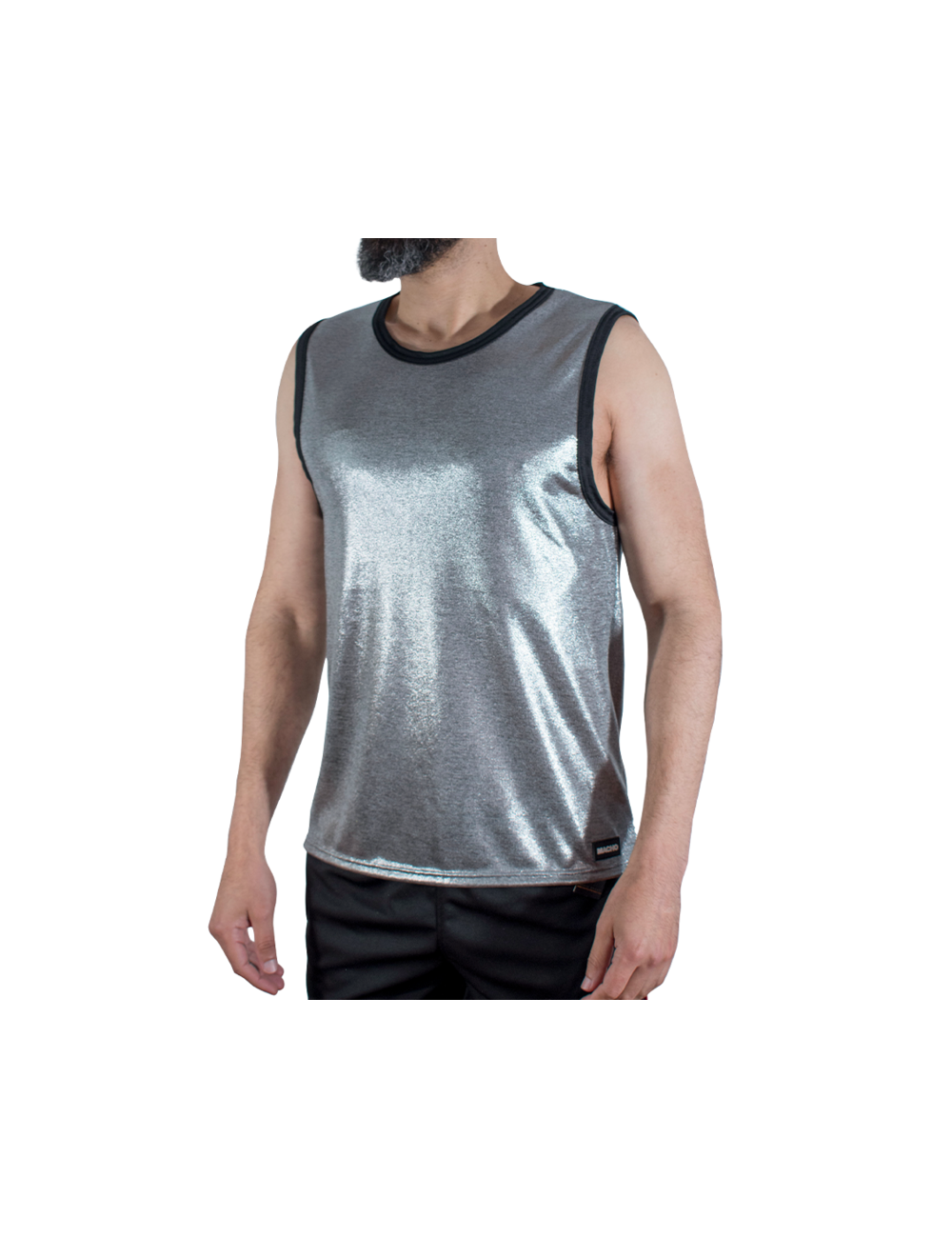 MACHO - T-SHIRT CON GLITTER FINI S/M