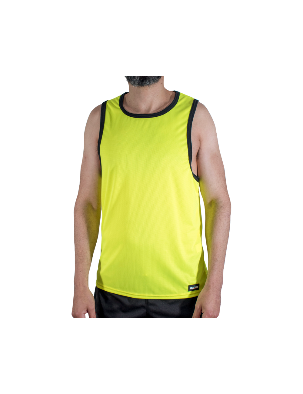 MACHO - CMV001 T-SHIRT DA PALESTRA GIALLA S/M