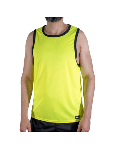 MACHO - CMV001 T-SHIRT DA PALESTRA GIALLA L/XL