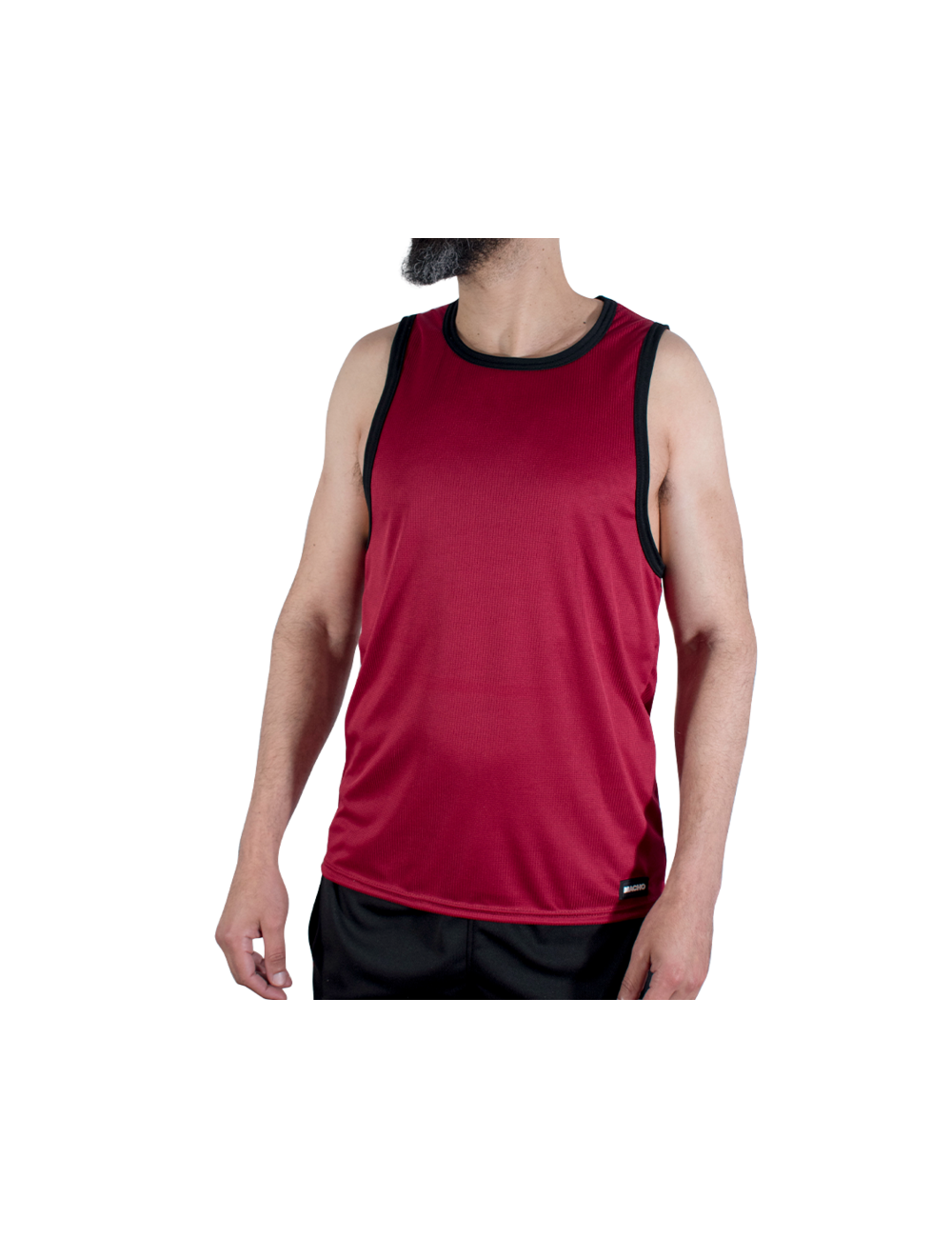 MACHO - CMV003 T-SHIRT DA PALESTRA MARRONE L/XL