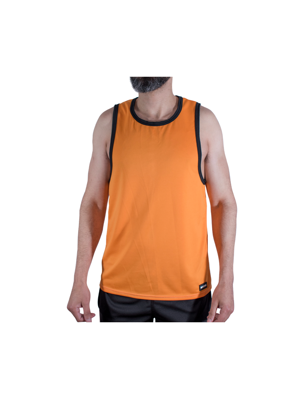 MACHO - CMV005 T-SHIRT DA PALESTRA ARANCIONE S/M