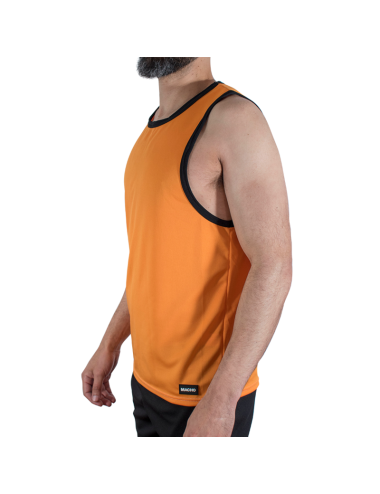 MACHO - CMV005 T-SHIRT DA PALESTRA ARANCIONE S/M