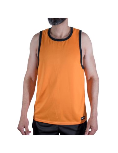MACHO - CMV005 T-SHIRT DA PALESTRA ARANCIONE L/XL