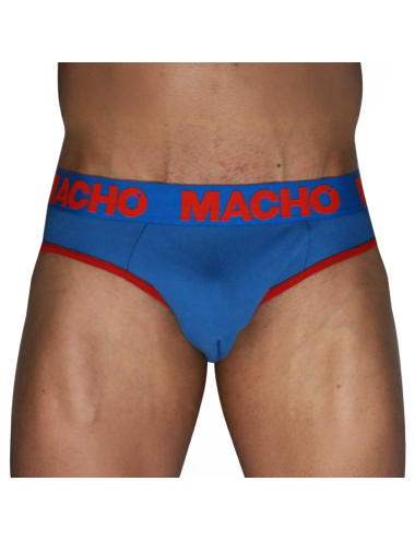 MACHO - MCH005 CLASSIC SLIP BLU + ROSSO L