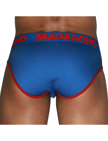 MACHO - MCH005 CLASSIC SLIP BLU + ROSSO L