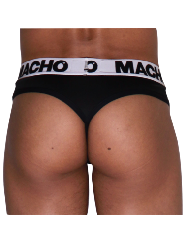 MACHO - MTG002 PERIZOMA NERO/NERO L
