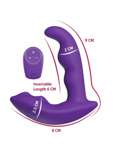 SHE.E.O - STIMOLATORE ANALE VIBRANTE ROTANTE CON TELECOMANDO VIOLA
