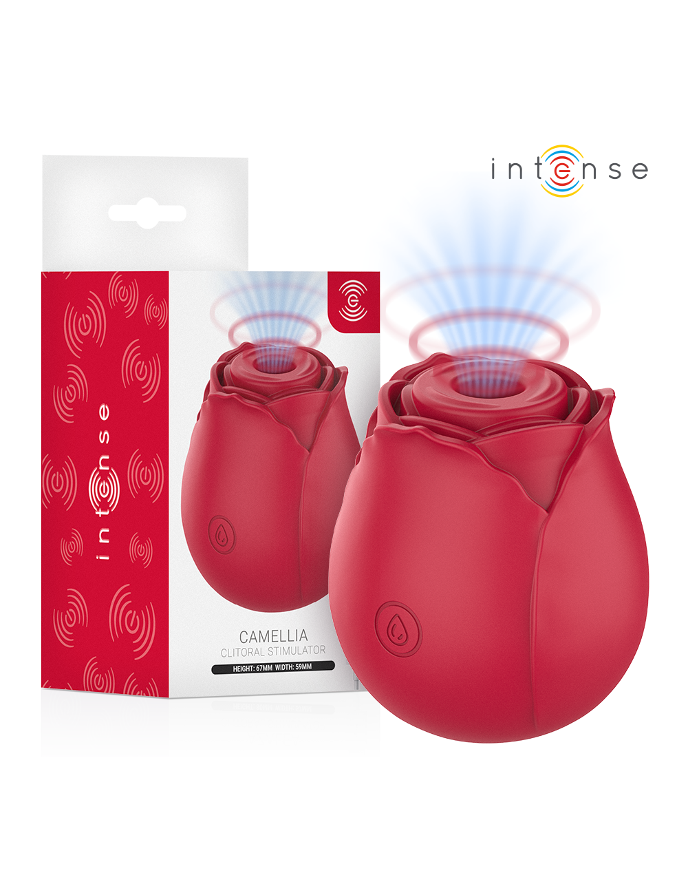 INTENSE - CAMELLIA ASPIRAZIONE CLITORIDEA ROSE BY WAVES BORDEAUX