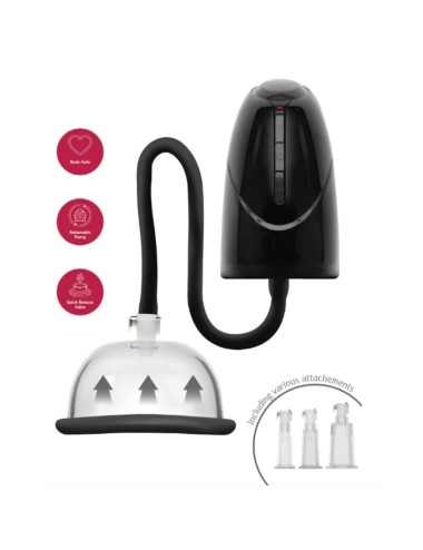 SHE.E.O - POMPA A VUOTO AUTOMATICA PER VAGINA E CLITORIDE NERA