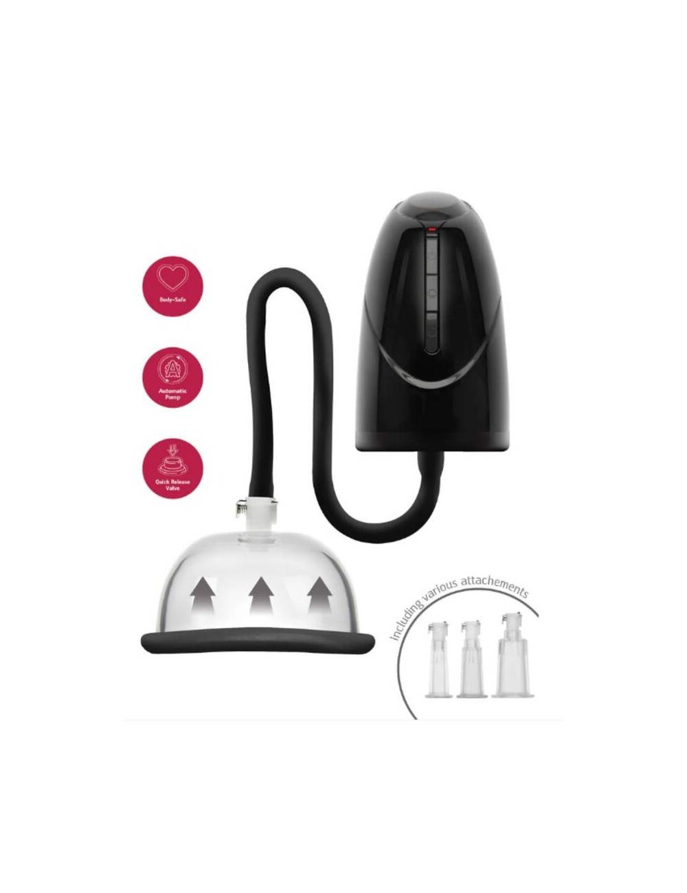 SHE.E.O - POMPA A VUOTO AUTOMATICA PER VAGINA E CLITORIDE NERA