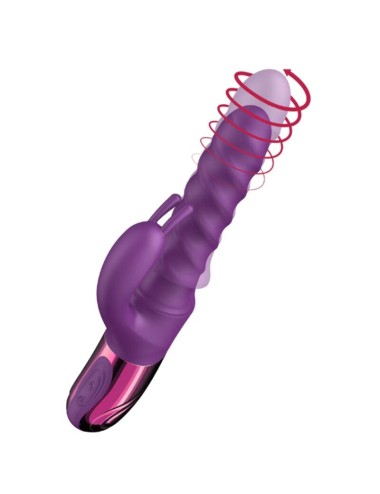 SHE.E.O - VIBRATORE A SPIRALE CON CONIGLIO VIOLA