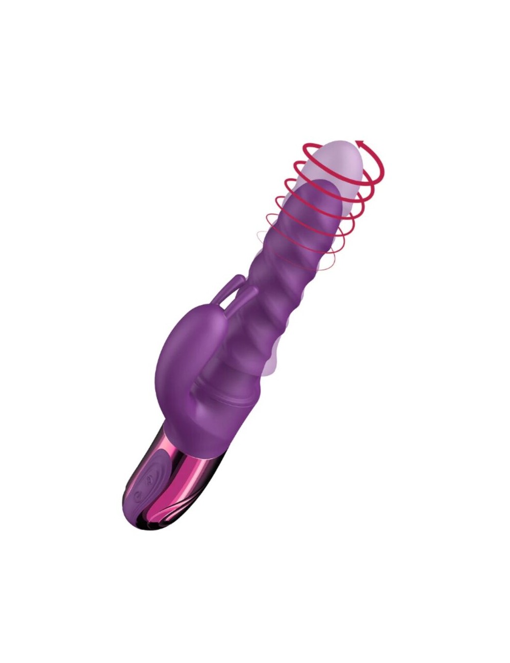 SHE.E.O - VIBRATORE A SPIRALE CON CONIGLIO VIOLA