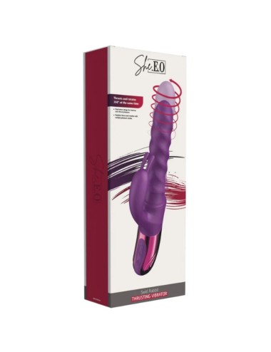 SHE.E.O - VIBRATORE A SPIRALE CON CONIGLIO VIOLA