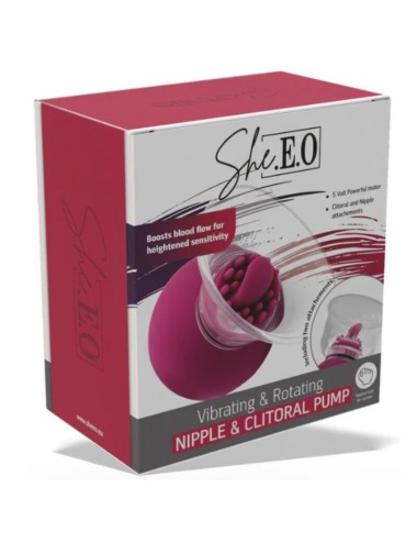 SHE.E.O - POMPA VIBRANTE E ROTANTE PER CAPEZZOLI E CLITORIDE