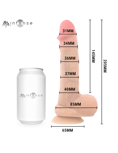 MR INTENSE - DANNY CAZZO ULTRA-REALISTICO CON TESTICOLI 20,5 CM -Ø- 4 CM