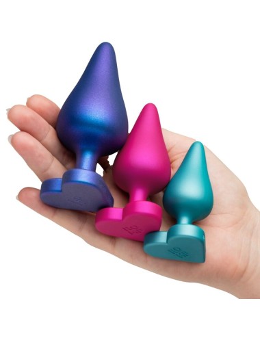 ROMP - KIT PER ALLENAMENTO ANALE LUSTER S/M/L CON BASE A FORMA DI CUORE