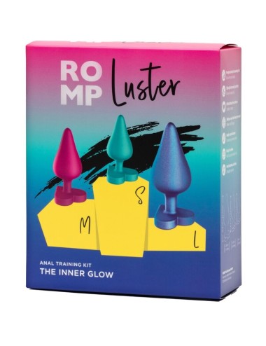 ROMP - KIT PER ALLENAMENTO ANALE LUSTER S/M/L CON BASE A FORMA DI CUORE