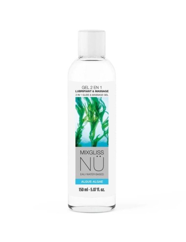 MIXGLISS - 2 IN 1 GEL LUBRIFICANTE E DA MASSAGGIO A BASE D'ACQUA NURU ALGAE 150 ML