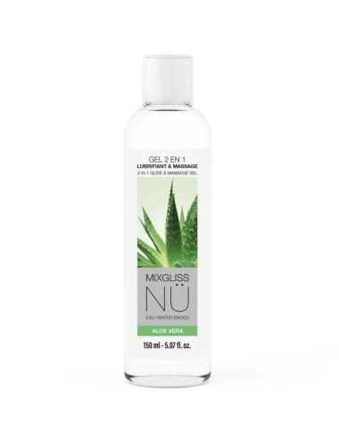 MIXGLISS - 2 IN 1 GEL LUBRIFICANTE E MASSAGGIANTE A BASE D'ACQUA NURU ALOE VERA 150 ML