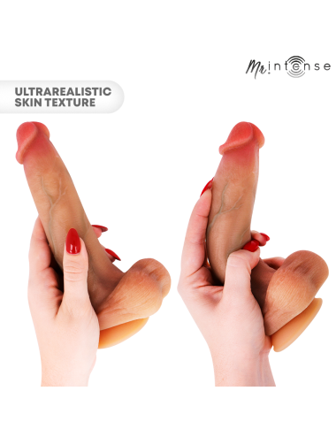 MR INTENSE - BRUCE M DILDO IN SILICONE CON TESTICOLI 20 CM -Ø- 4