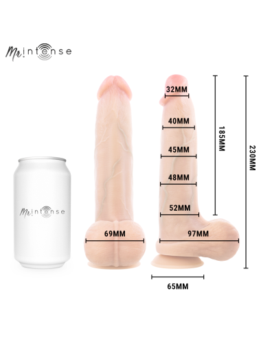 MR INTENSE - BRUCE L DILDO SILICONICA 23 CM -Ø- 5.2 CM