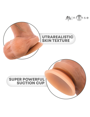 MR INTENSE - BRUCE XL DILDO IN SILICONE CON TESTICOLI 25,5 CM -Ø- 5,5 CM