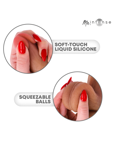 MR INTENSE - BRUCE XL DILDO IN SILICONE CON TESTICOLI 25,5 CM -Ø- 5,5 CM