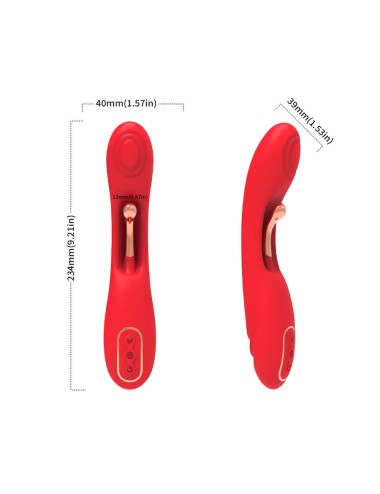 ARMONY - VIBRATORE CON LINGUA OSCILLANTE ROSSO