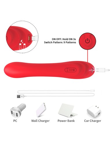 ARMONY - VIBRATORE CON LINGUA OSCILLANTE ROSSO