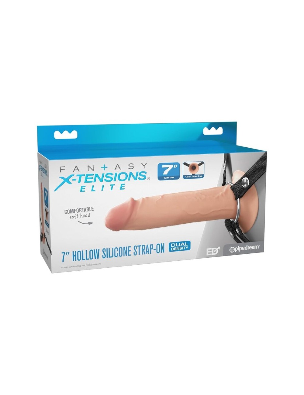 FANTASY X-TENSIONS ELITE - STRAP-ON IN SILICONE CAVO DA 17