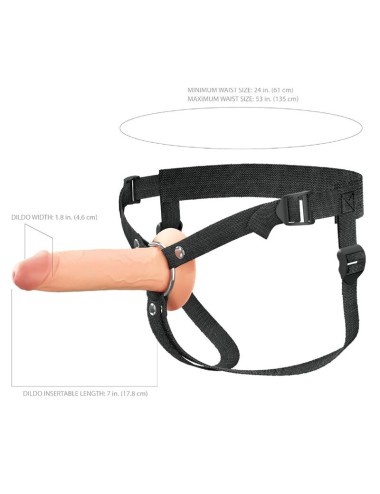 FANTASY X-TENSIONS ELITE - STRAP-ON IN SILICONE CAVO DA 17,8 CM