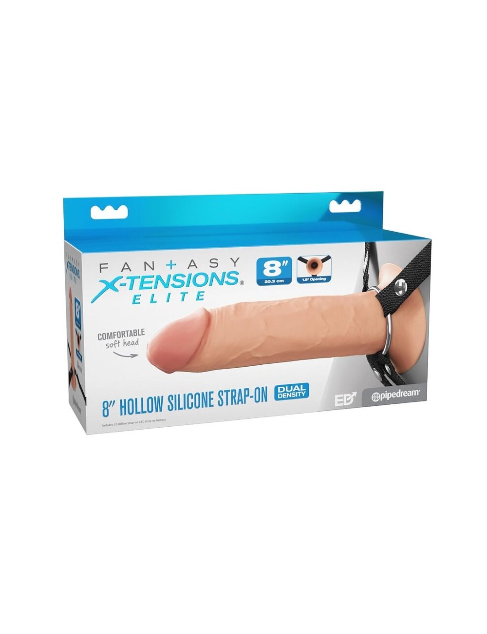 FANTASY X-TENSIONS ELITE - STRAP-ON IN SILICONE CAVO DA 20