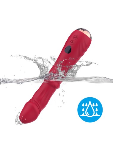 ARMONY - DILDO VIBRATORE STIMOLATORE PUNTO A TERMOREGOLABILE ROSSO