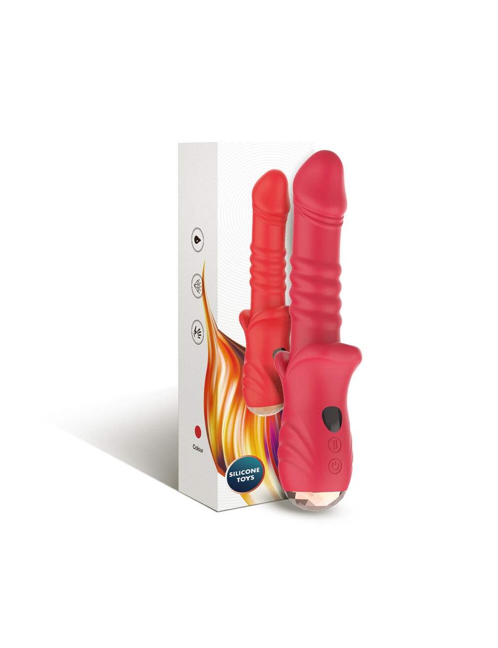 ARMONY - POINT A DILDO VIBRATORE STIMOLANTE ROSSO
