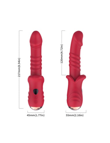 ARMONY - POINT A DILDO VIBRATORE STIMOLANTE ROSSO