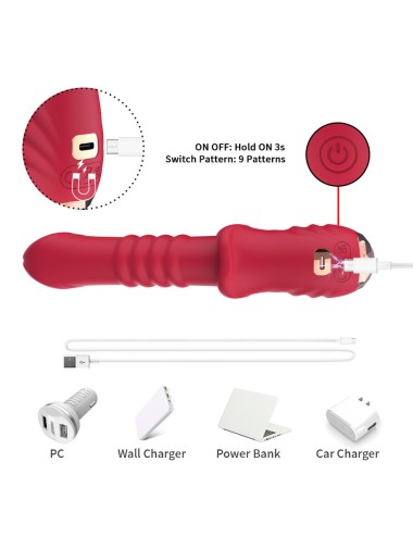 ARMONY - POINT A DILDO VIBRATORE STIMOLANTE ROSSO