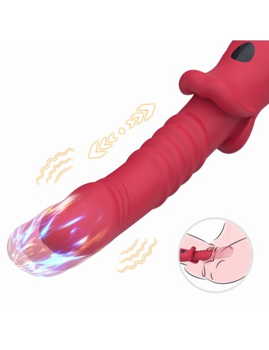 ARMONY - POINT A DILDO VIBRATORE STIMOLANTE ROSSO