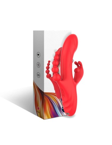 ARMONY - VIBRATORE STIMOLATORE PUNTO G E CLITORIDE ROSSO