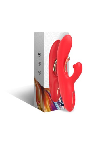 ARMONY - VIBRATORE STIMOLATORE PUNTO G E CLITORIDE CON LINGUA OSCILLANTE ROSSO