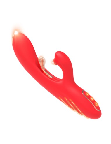 ARMONY - VIBRATORE STIMOLATORE PUNTO G E CLITORIDE CON LINGUA OSCILLANTE ROSSO